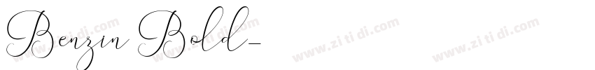 Benzin Bold字体转换